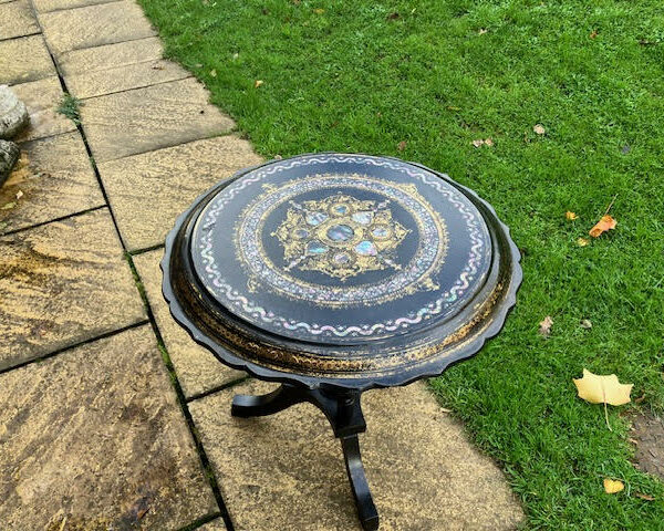 Small Ebonised table