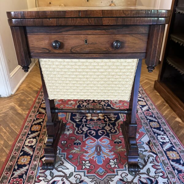 William IV Rosewood Work Table, circa 1840